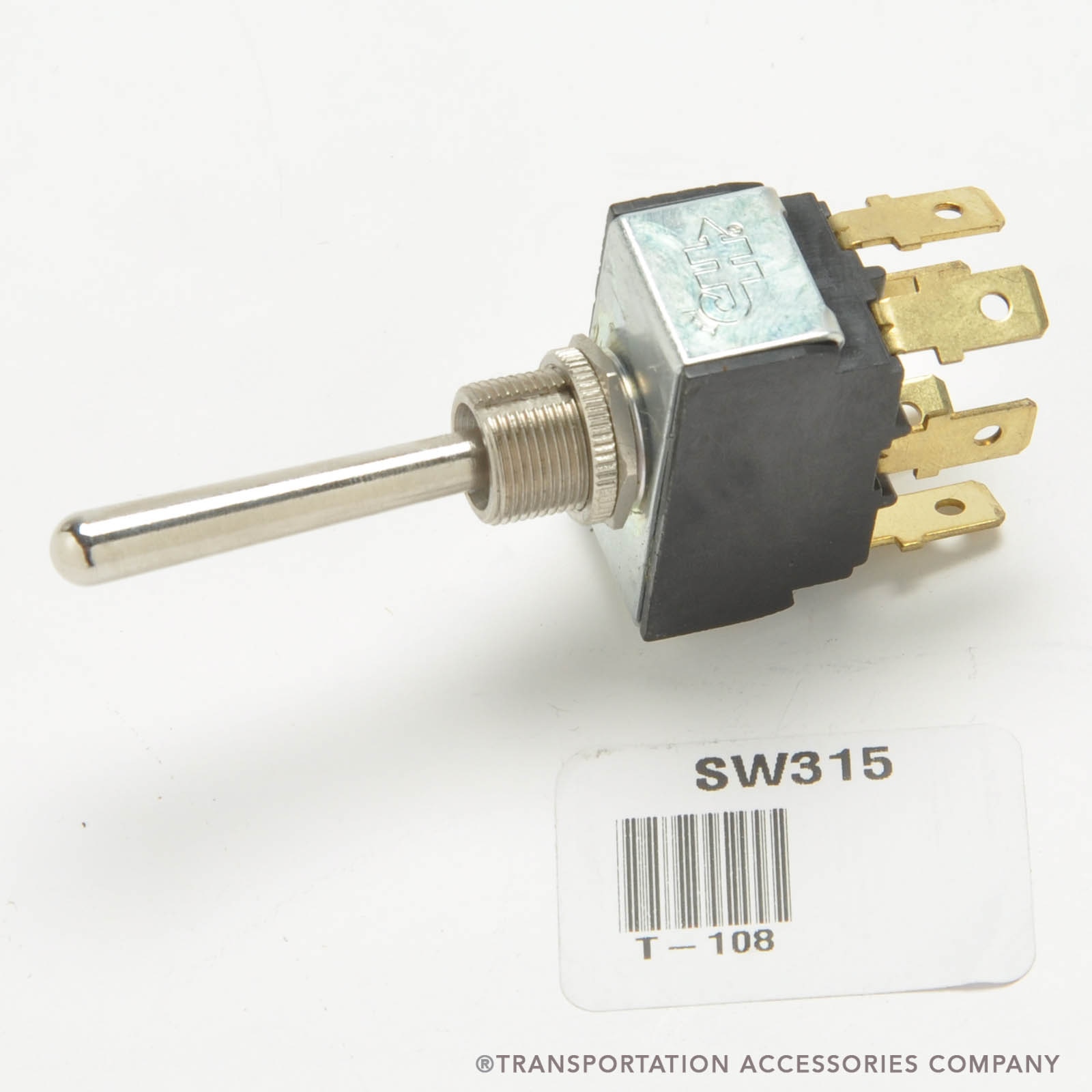 T-108 Toggle Switch On/Off/On 6 Terminals