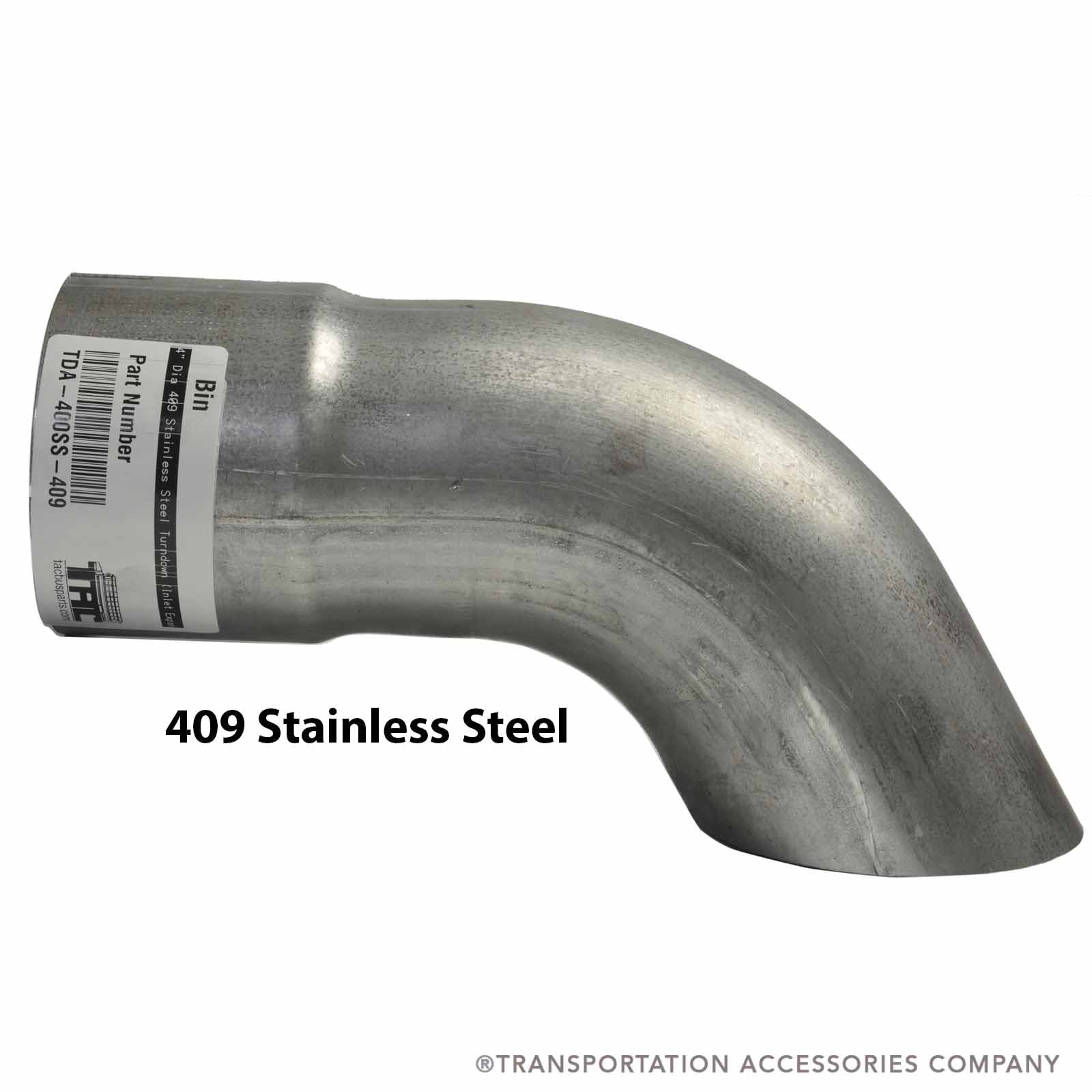 TDA-400SS409 4" Dia 409 Stainless Steel Turn Down