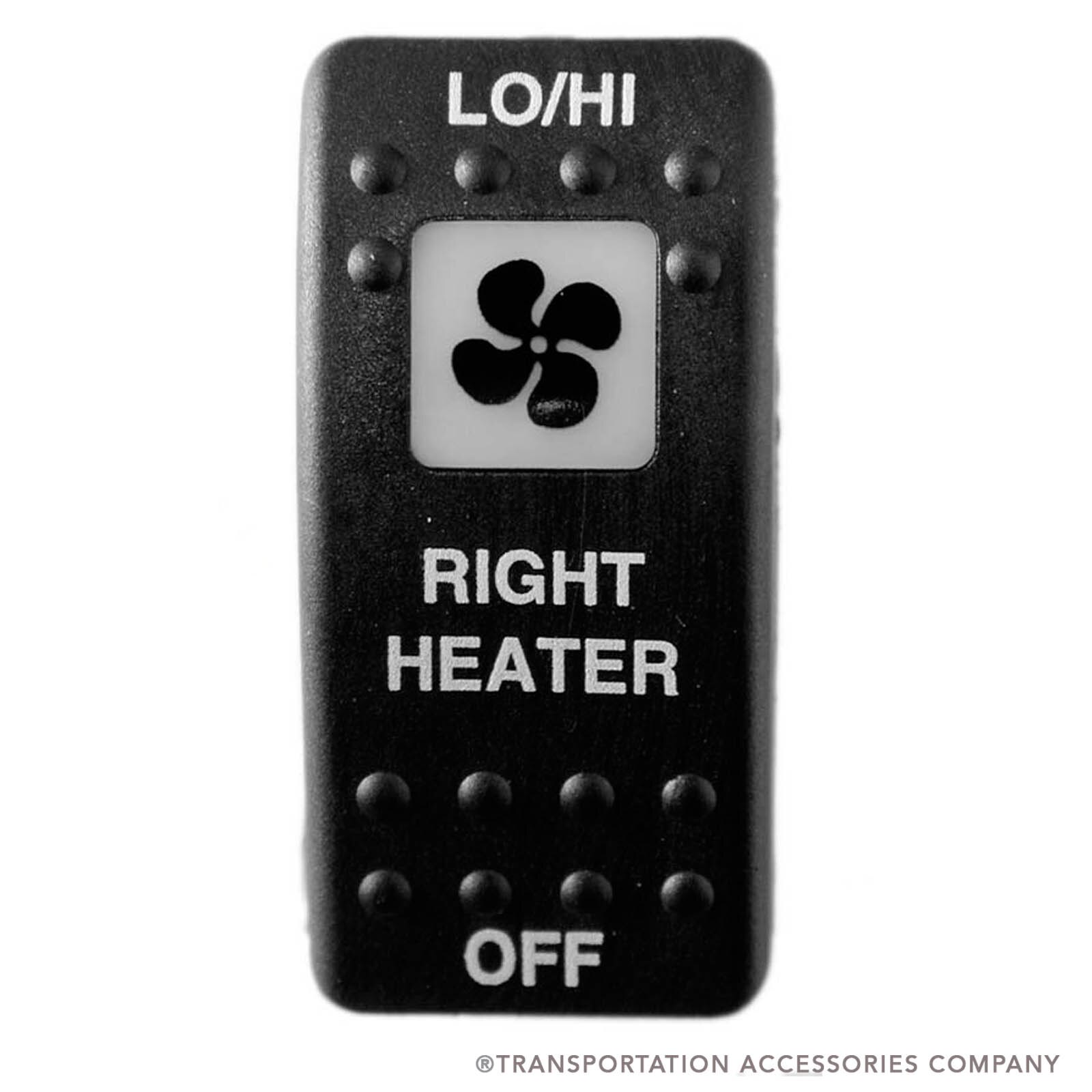 TRS-396 - Right Heater Switch for Thomas Off At Bottom