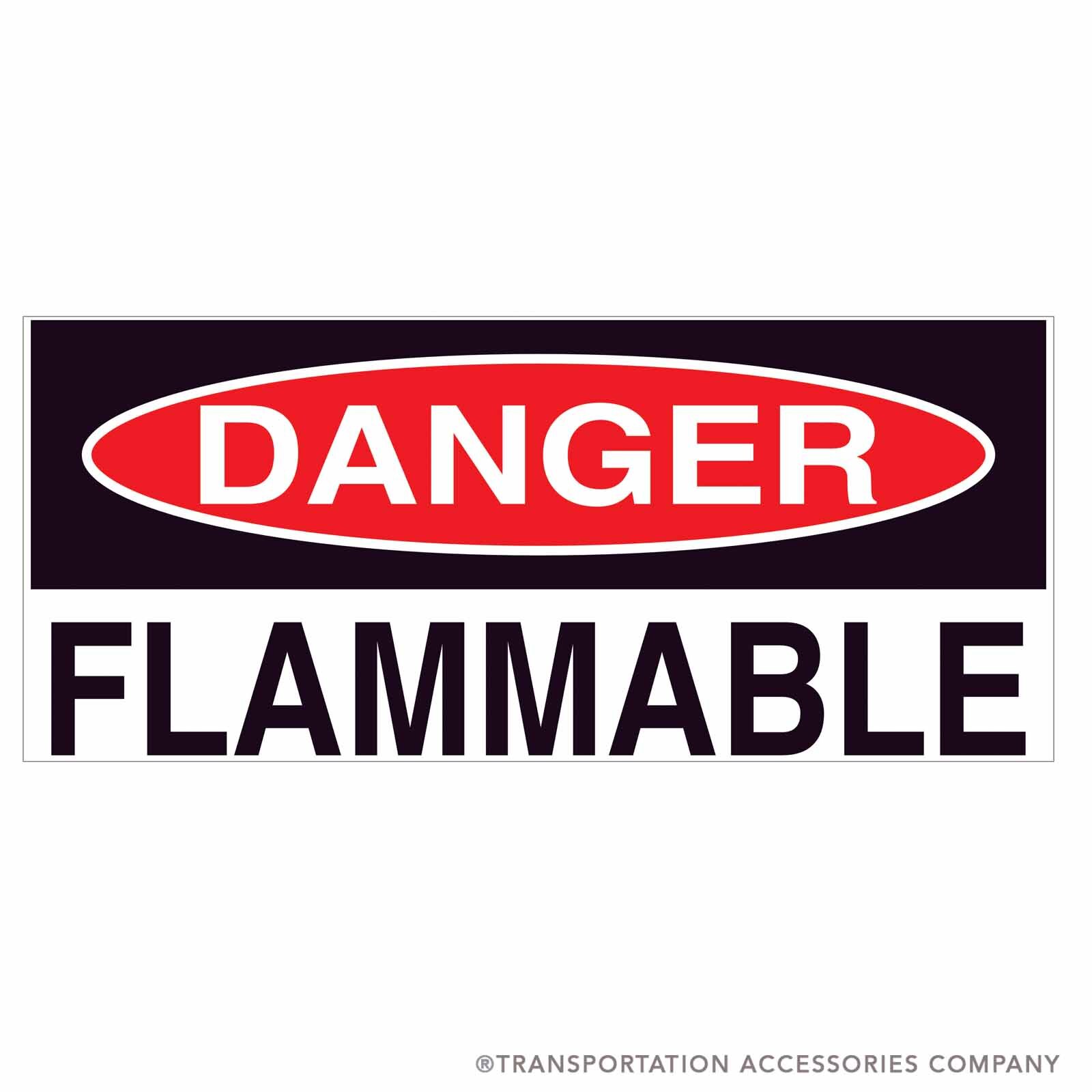 TS-27 Decal DANGER FLAMMABLE
