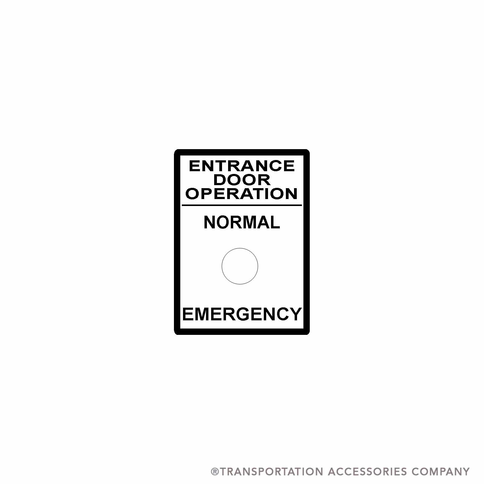 TS-ED4 Air Entrance Door Instructions