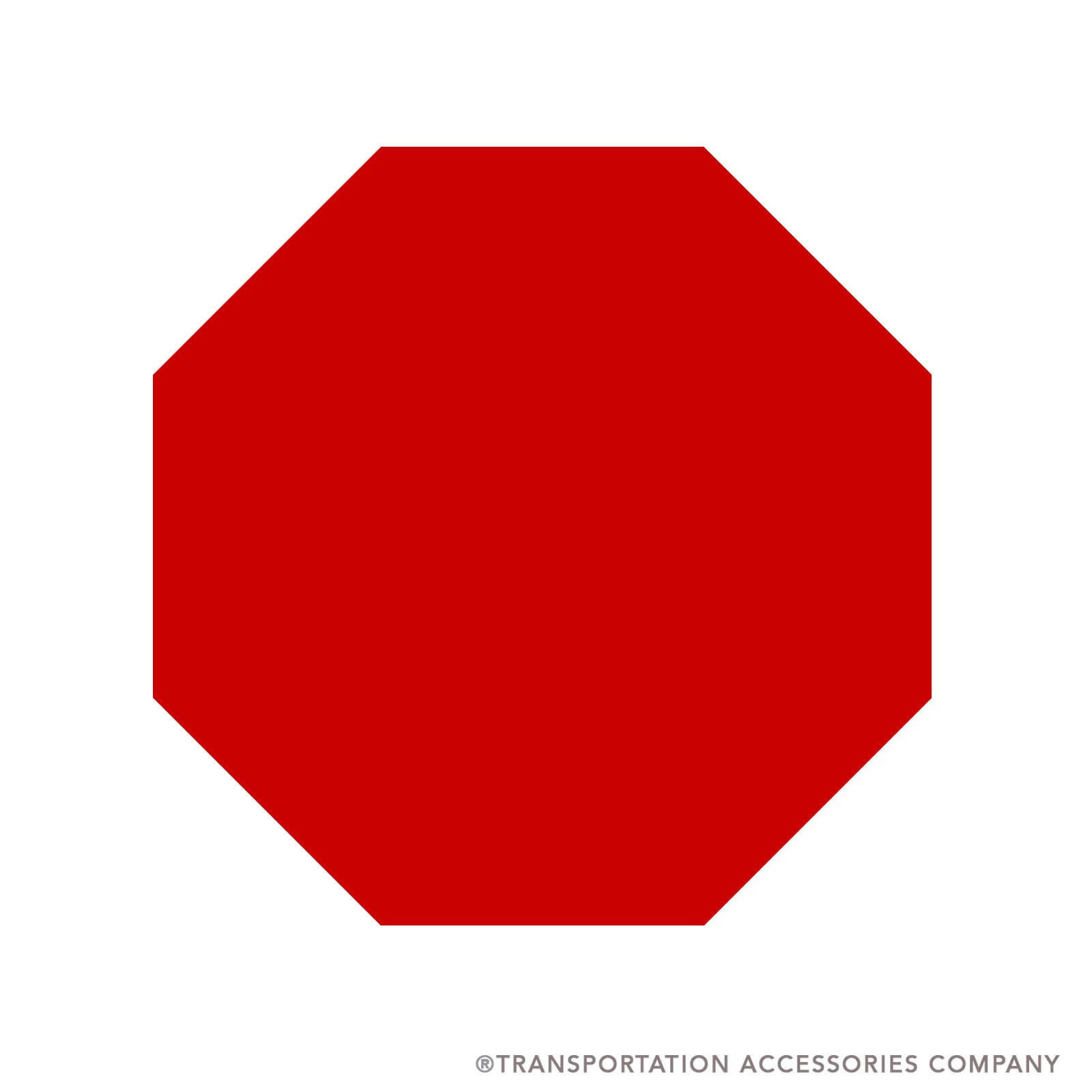 TS4245 Transpec Blank Red Decal for Rear Mount Stop Arm