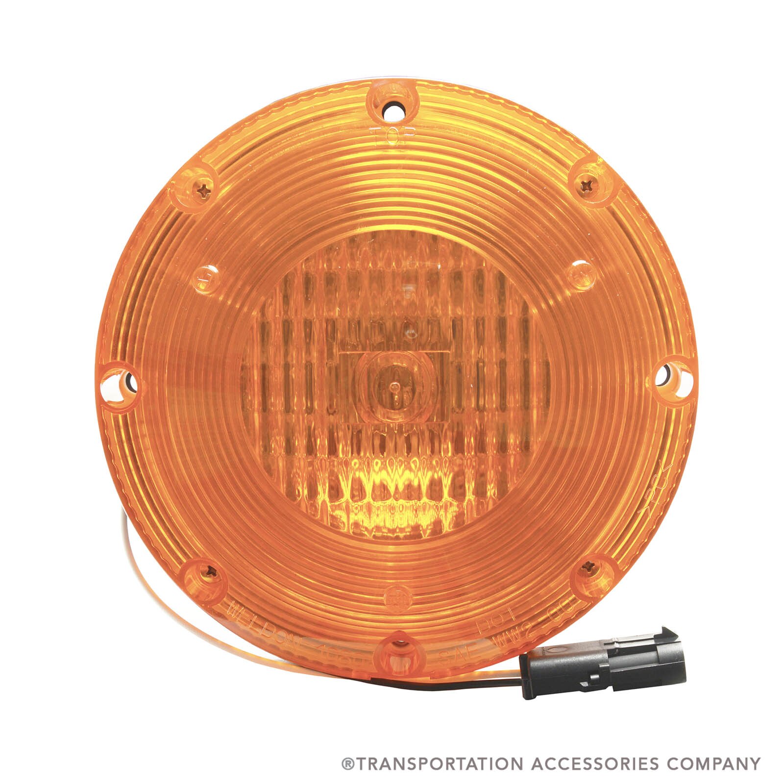 W1080A-2BB Weldon Amber Warning Lamp W/2 Wire Blue Bird Plug