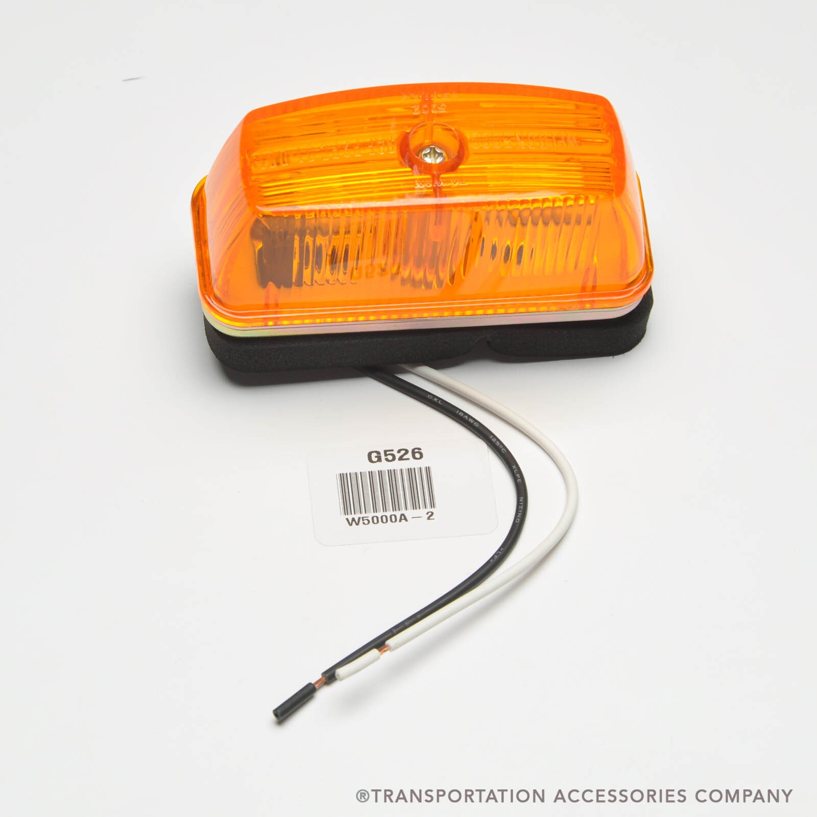 W5000A-2 Amber Marker Lamp with Ground Wire