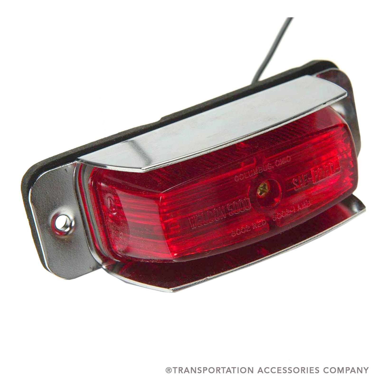W5000SR Red Marker Lamp w/Shield