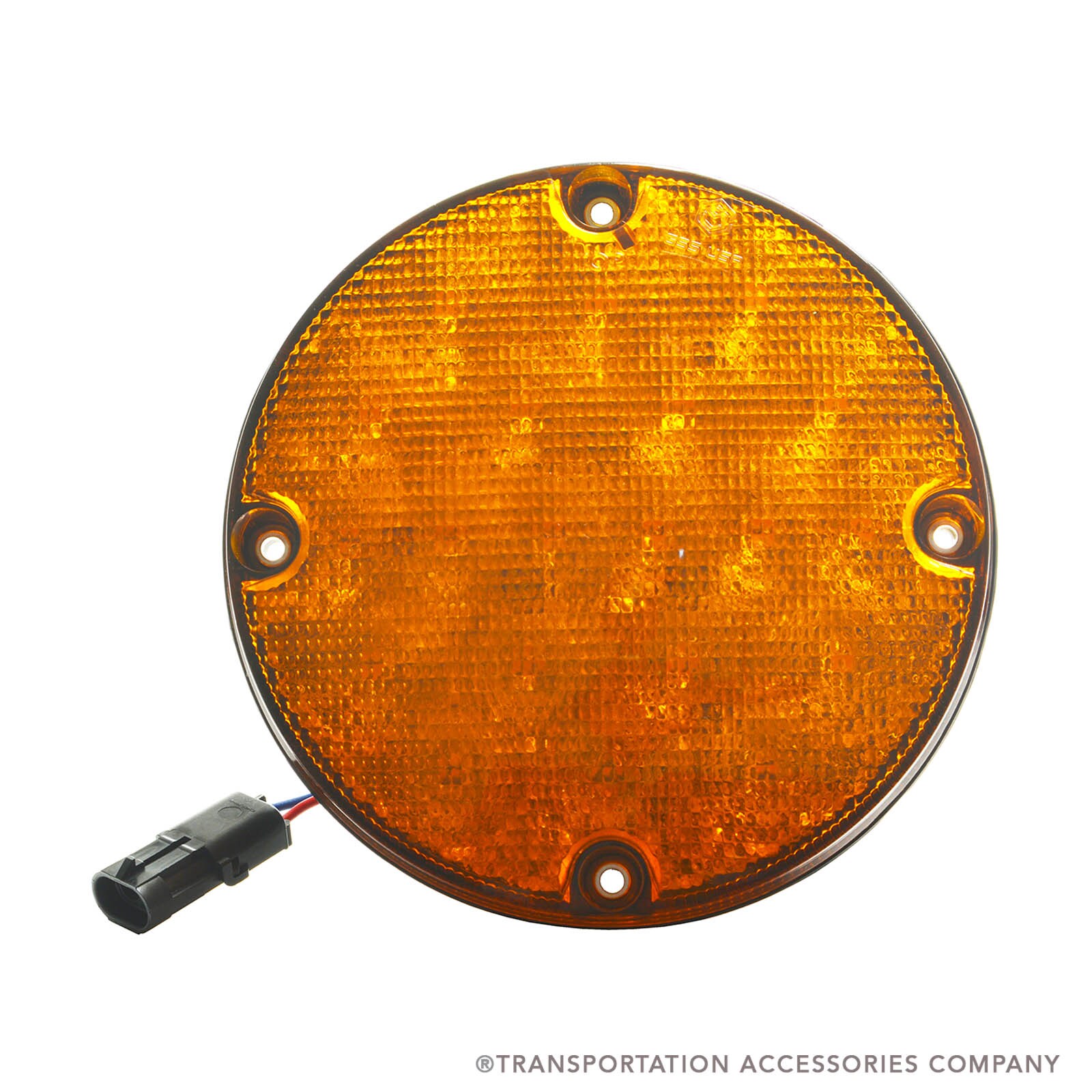 その他 amber AJP Distributors Black Housing Clear Lens Amber Reflector